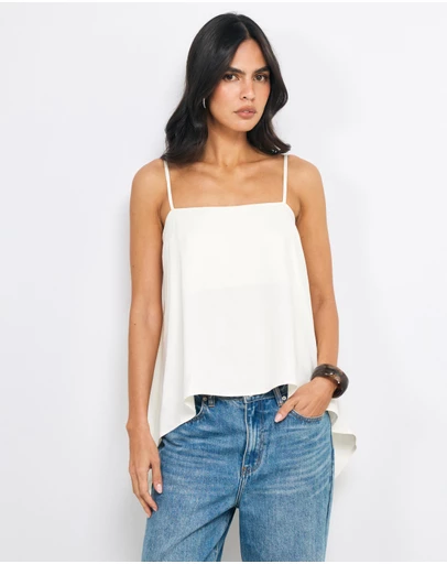 AERE - Gio Drape Hem Top