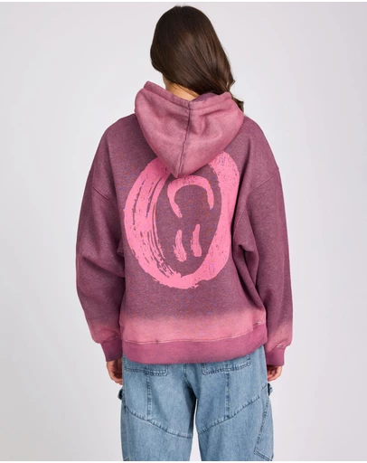 ONE TEASPOON - Smiley Batwing Hoody - Pink