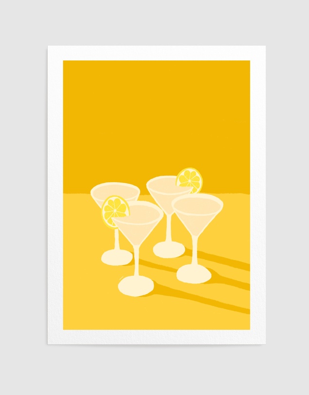 Olive et Oriel - Drinkz by Wilma Wenaker Art Print