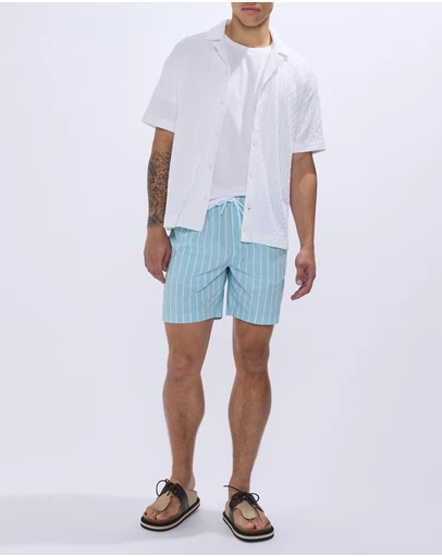 Marcs - Brad Stripe Swim Shorts