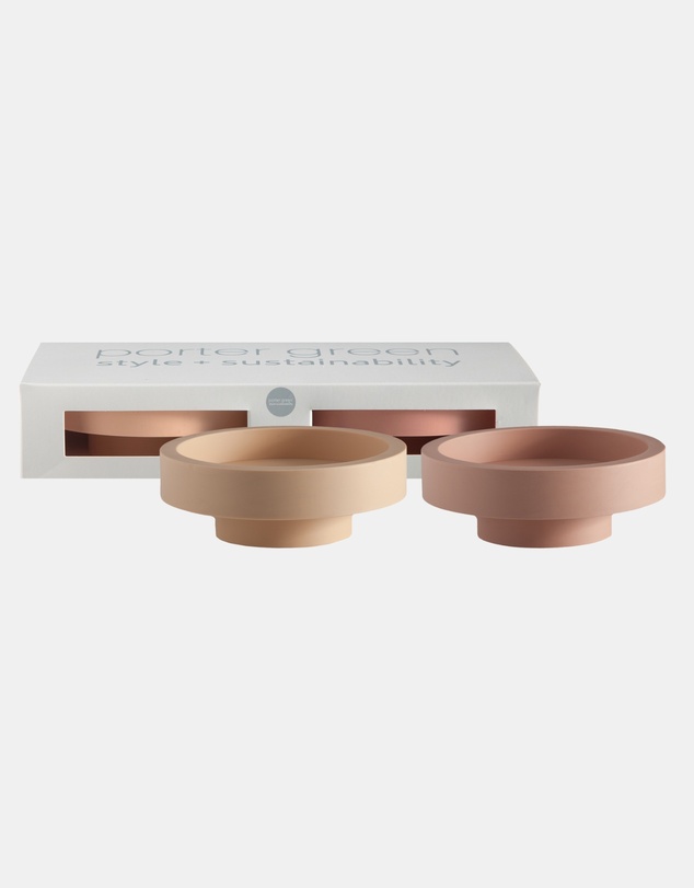 porter green - flipp lrg silicone unbreakable candle holder set