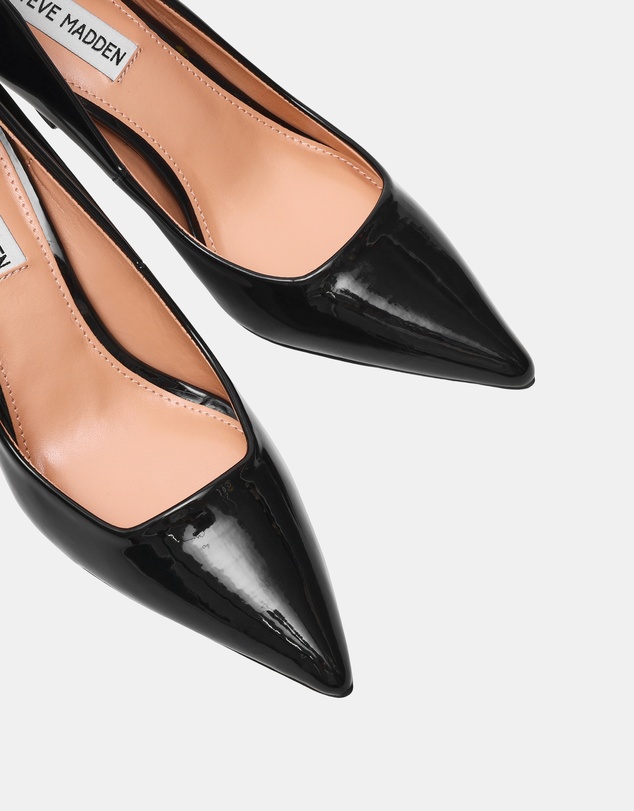 Steve Madden - Brynnn Black Patent Heels