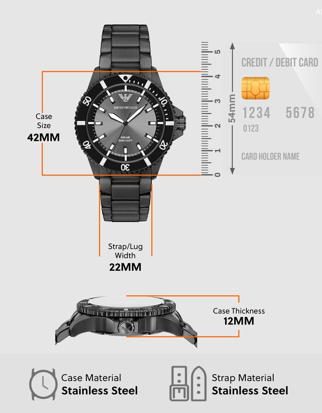 Emporio Armani - Black Analogue Watch
