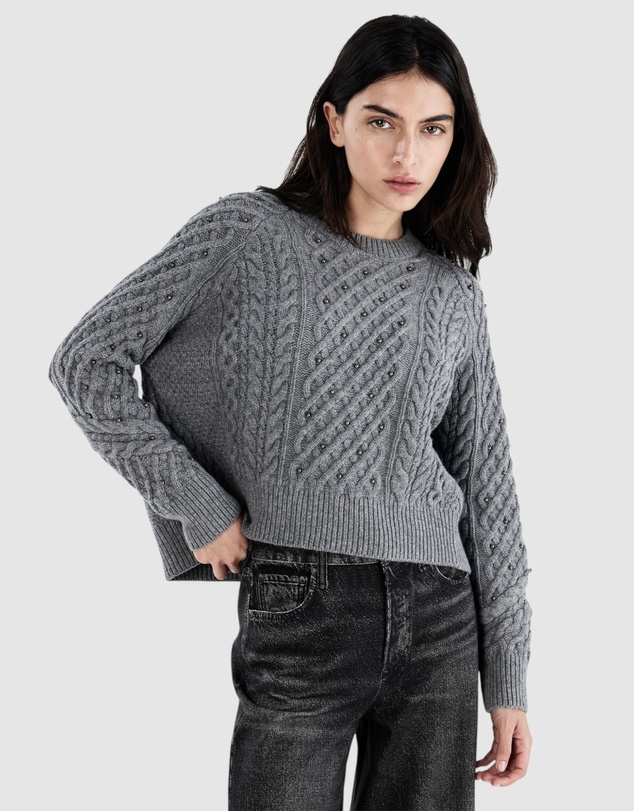 rag & bone - Liz Beaded Crewneck Sweater
