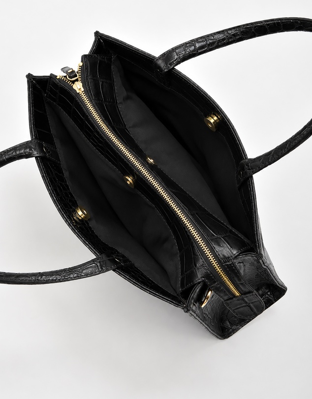 Cobb & Co - Arlie Leather Croc Tote