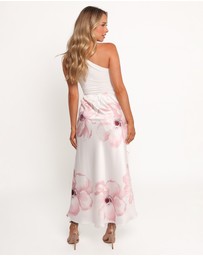 Petal & Pup - Lila Maxi Skirt - Pink White Floral