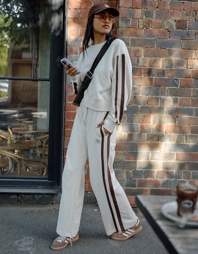 Ceres Life - Gigi Wide Leg Terry Trackpant