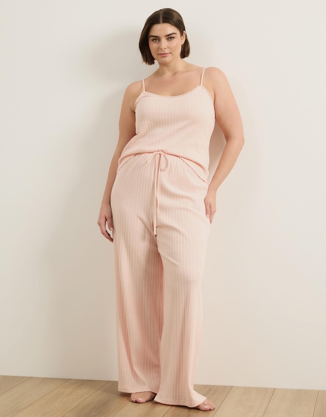 Atmos&Here Curvy - Melody Pointelle Cami Pants Pyjama Set