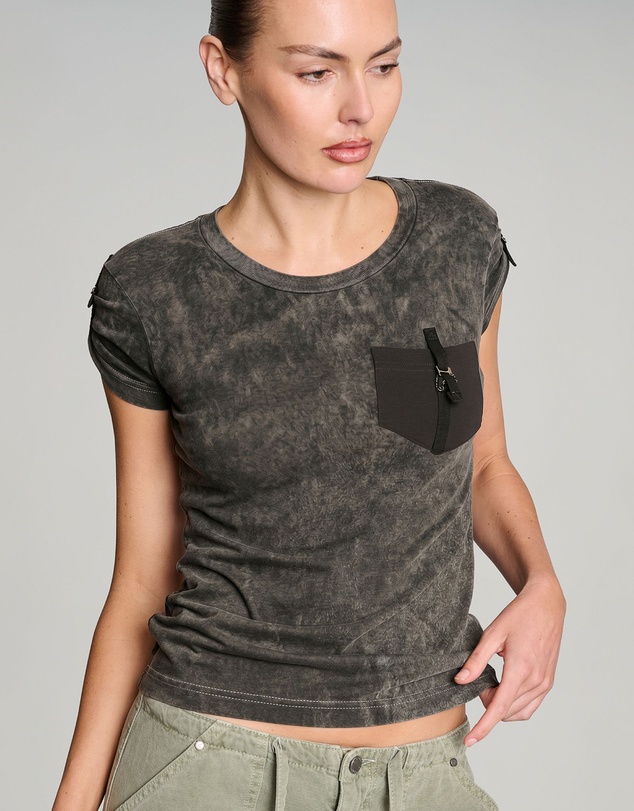 Love and Nostalgia - Tough Tee - Black Acid Wash