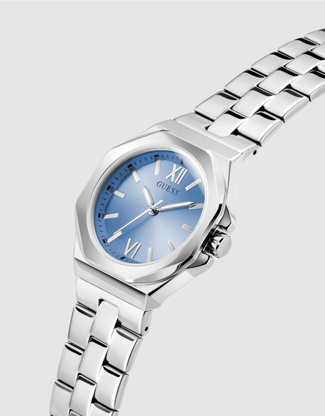 GUESS - Guess Ladies Silver Tone 34mm Analogue Watch