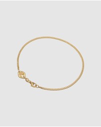 Haze & Glory - ICONIC EXCLUSIVE - Bracelet Men Take A Wave 925 Sterling Silver Gold-Plated