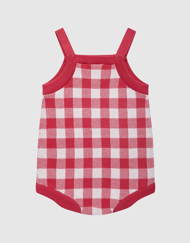 Kynd Baby - Miffy Knit Romper in Cherry
