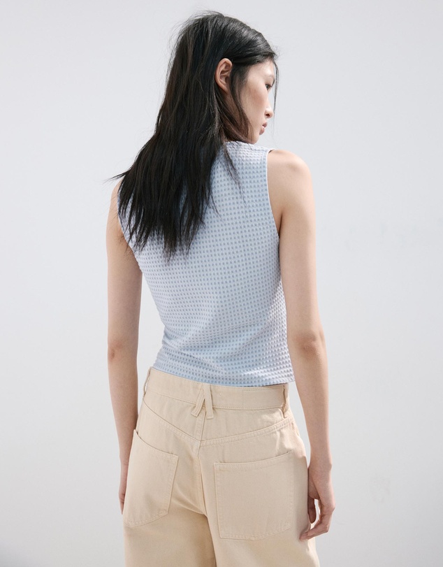 M.N.G - Ruched Fitted Top