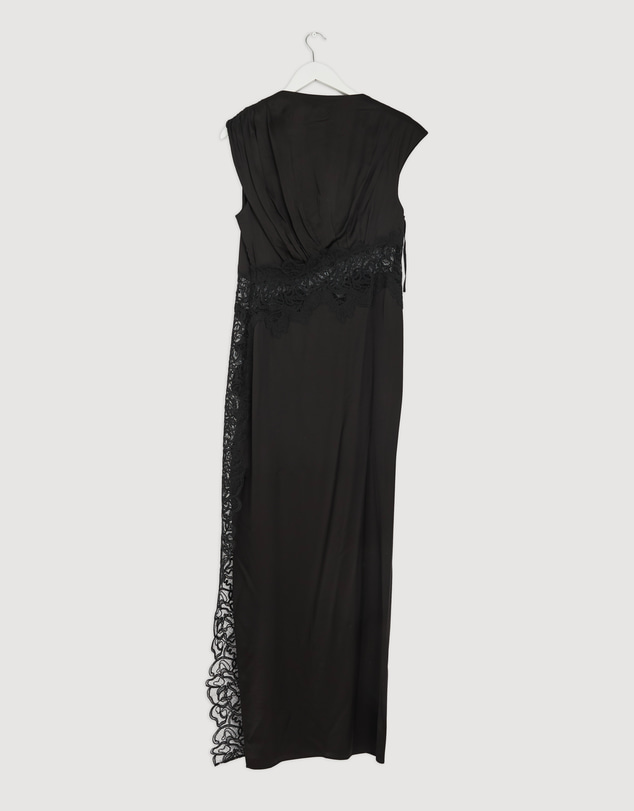 Revibe - Repaired Shona Joy Eniko Lace Gathered Maxi Dress - AU 10