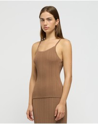 FRIEND of AUDREY - Reflection Ribbed Knit Singlet