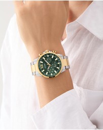 GUESS - Guess Men's 2-Tone 44mm Multi-function Watch