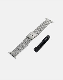 Friendie - Stainless Steel Link Bracelet Band (Ultra Style) - Sydney Ultra - Apple Watch Compatible