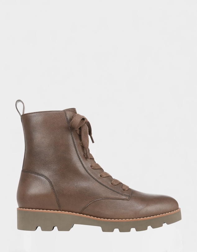 Vionic - Lani Lace-Up Boot - Greige
