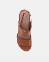 Mia Vita - Deanne Wedge Sandal - Tan