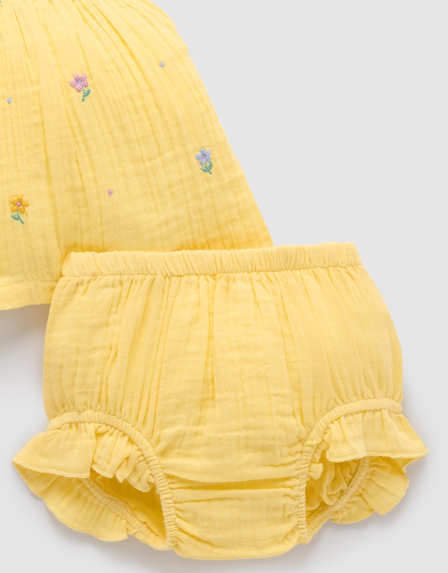Purebaby - Daisy Broderie Set -Kids-Babies
