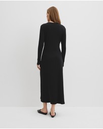 Country Road - Long Sleeve Henley Dress