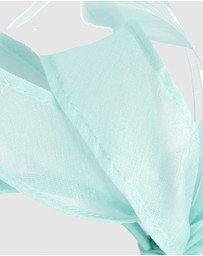 Max Alexander - Organza Blue Racing Fascinator