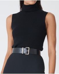 Forcast - Suzie Turtleneck Rib Knit Top