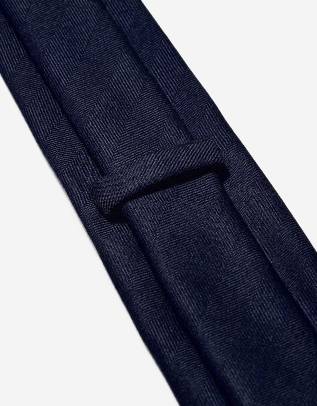 Calibre - Textured Twill Wool Tie Navy