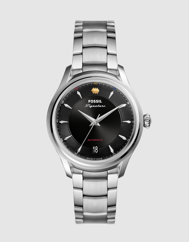 Fossil - Signature CS-1 Silver Tone Analogue Watch