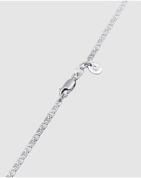 Elli Jewelry - Necklace Curb Modern Basic In 925 Sterling Silver