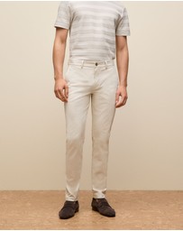 Trenery - Slim Fit Chino Pant in Stone