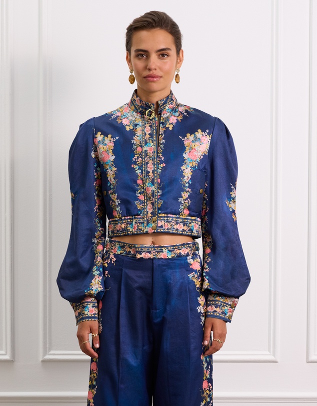 Aqua Blu Australia - Verdant Scarlett Bomber Jacket
