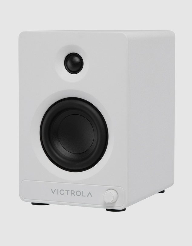 Victrola - Victrola Tempo Bookshelf Speakers - White