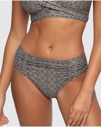Nip Tuck Swim - Tintilating Tile Brigitte Ruched Bikini Pant