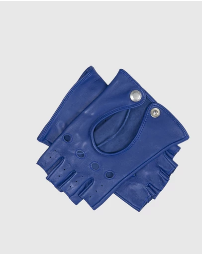 DENTS - Fingerless Keyhole Leather Driving Gloves