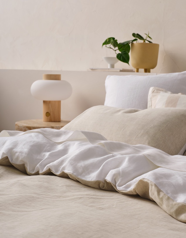 Linen House - Nimes Duet Pure Linen Quilt Cover Set