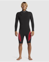 Quiksilver - Mens 2/2mm Mercury Chest Zip Long Sleeves Springsuit