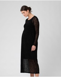 Ripe Maternity - Leo Flocked Nursing Dress