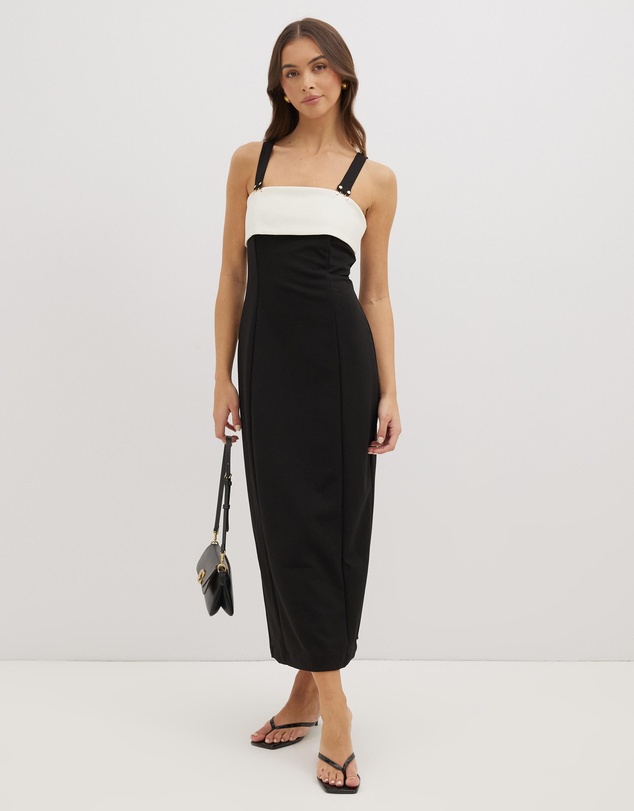 Dazie - Living Life Two Tone Midi Dress