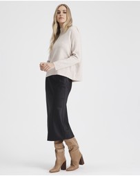 Everly Collective - Denver Mock Knit Sweater