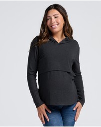 Angel Maternity - Maternity & Nursing Hoodie Breastfeeding Jumper