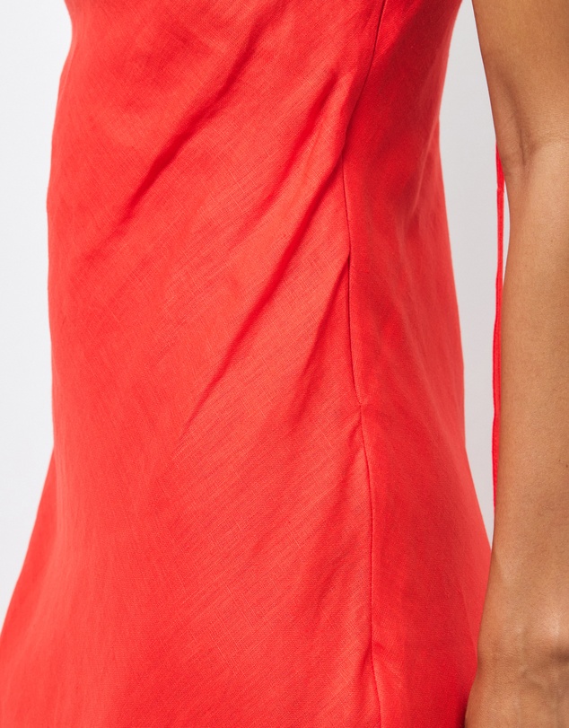 AERE - Jaida Bias Linen Slip Dress