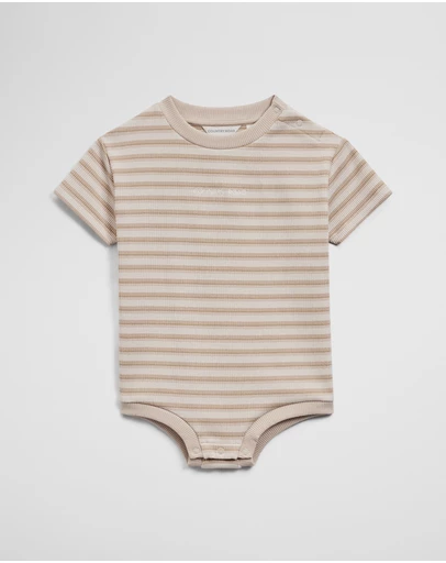 Country Road - Short Sleeve Rib Oversized Bodysuit