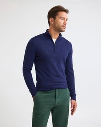 Oxford - Merino Zip-Neck Wool Pullover