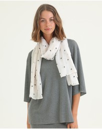 Morgan & Taylor - June Light-Weight Scarf in Cream