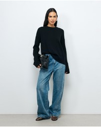 AERE - Zade Wool Blend Seam Detail Jumper