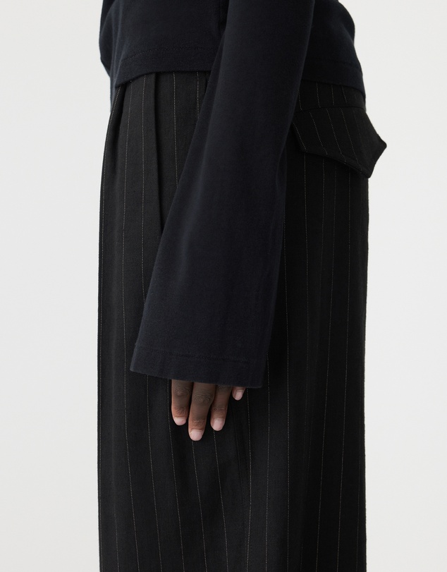 Bassike - Front Seam Rib Long Sleeve T-Shirt