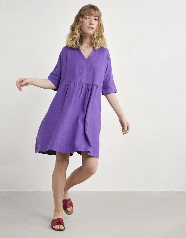 Seasalt - Seasalt Cornwall Purple Draw Kiln Dress