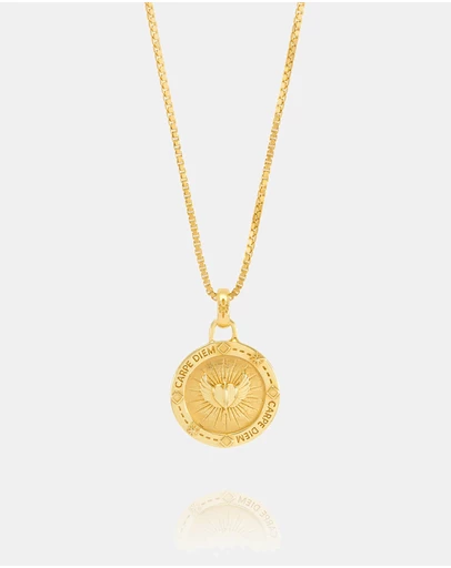 Rachel Jackson - Carpe Diem Token of Love Necklace Gold