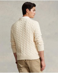 Polo Ralph Lauren - ICONIC EXCLUSIVE - Driver Cable Knit Long Sleeve Sweater